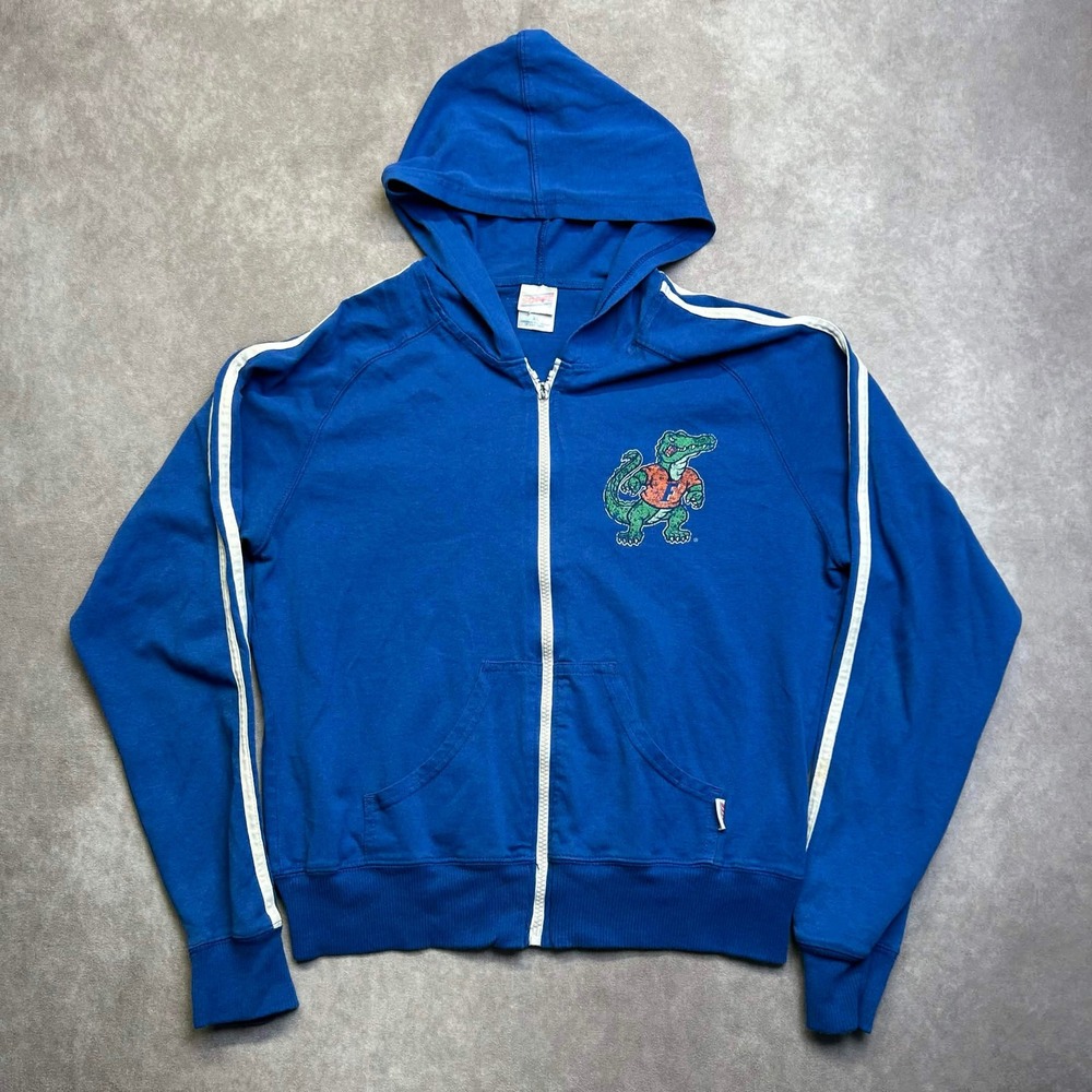 Soffe Florida Gators Zip Up Hoodie XL Blue White Stripe Albert Graphic 4722